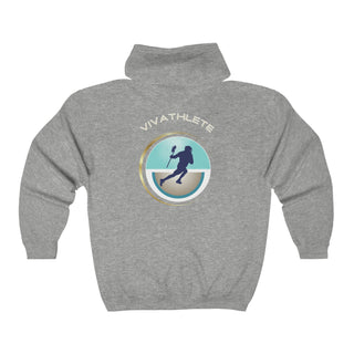 Full Zip Hooded Sweatshirt-Lacrosse