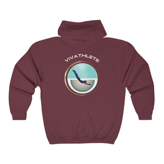 Full Zip Hooded Sweatshirt-Swimmer