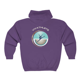 Full Zip Hooded Sweatshirt-Gymnast